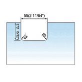 Pivot Shower Hinges Left Hand Mount Shown Offset Bracket Wall Mount Bathroom Hinge L-2362L